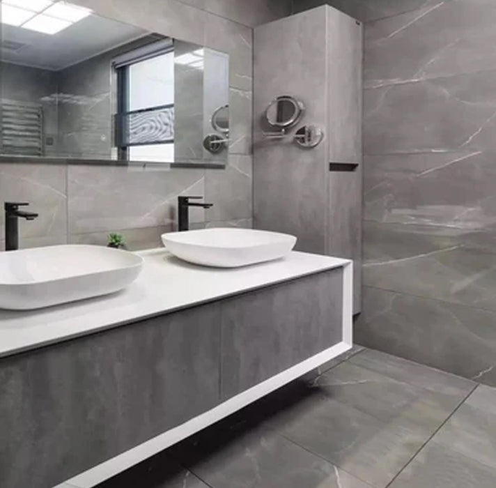 FIONA Floating Wall-Mounted Vanity with MDF Laquered Countertop