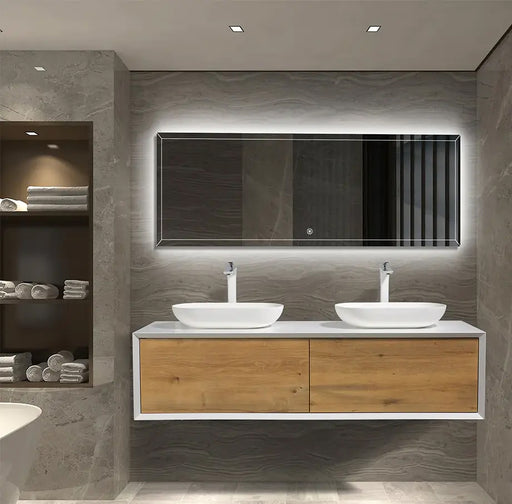 FIONA Floating Wall-Mounted Vanity with MDF Laquered Countertop