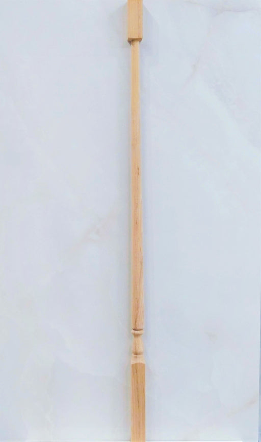 Baluster Colonial Beech Wood Square Top 1-1/4" x 38" H