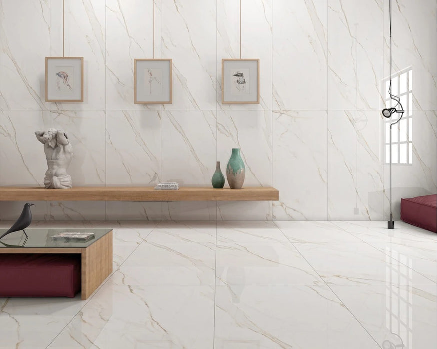 Calacatta Gold NV 1540-1 Polished Porcelain Tile 24 x 24