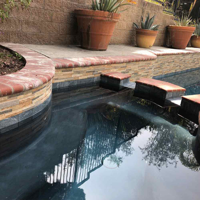 Quarzo Red Fujiwa Porcelain Pool Tile 6 1/4" x 16"