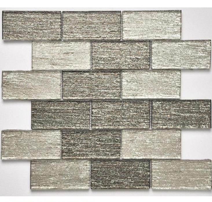ROYAL084 Glass Mosaic 11.75"x 12" x 0.32"- sold by piece