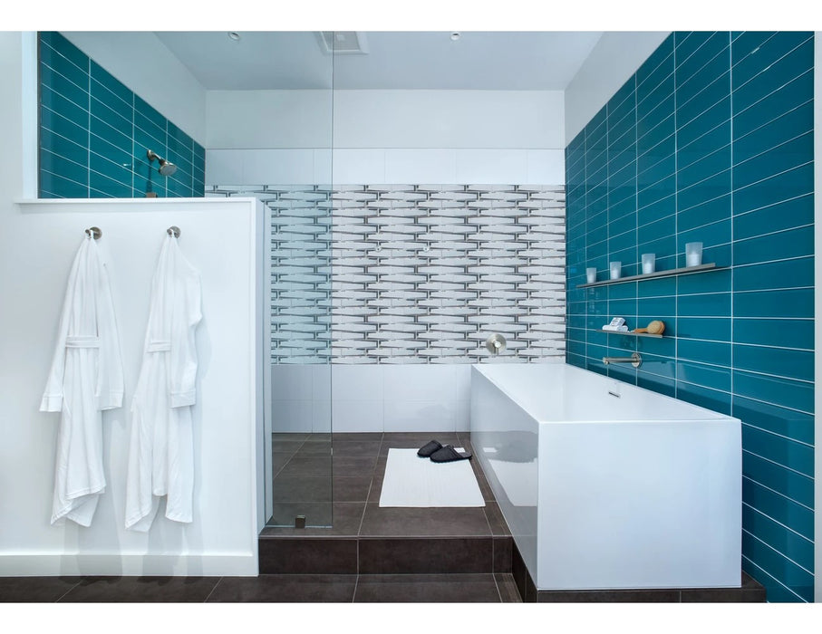 ROYAL122 Glass Mosaic 11.50"x 11.75"x 0.32"- sold by piece