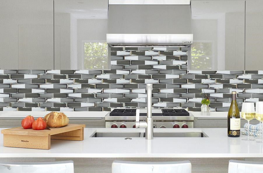 ROYAL123 Glass Mosaic 11.50"x 11.75"x 0.32"- sold by piece