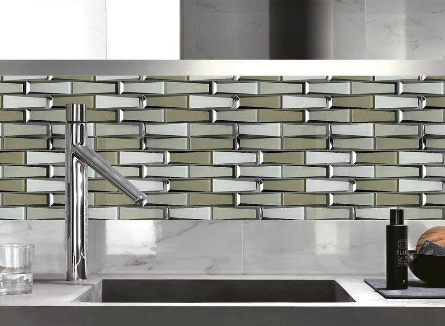 ROYAL124 Glass Mosaic 11.50"x 11.75"x 0.32"- sold by piece