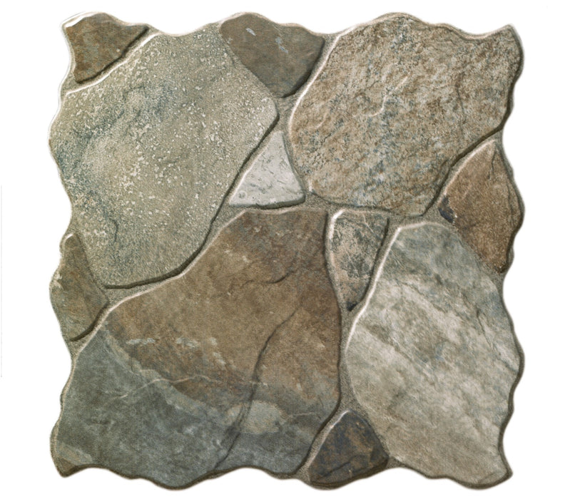 Siena Canet Jet Gris Porcelain Floor Tile 18" x 18"