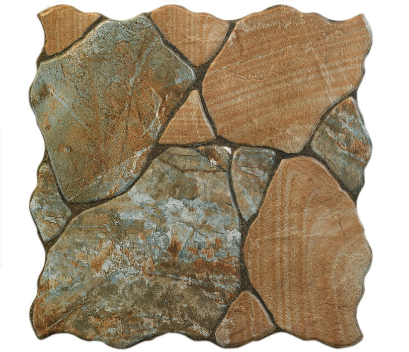 Siena Canet Marron Porcelain Floor Tile 18" x 18"