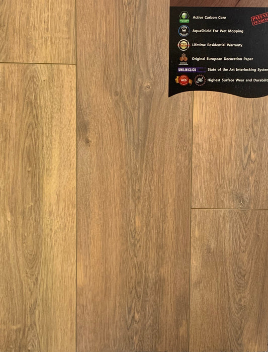 Berlin Lark 12.3 mm AC5 Laminate Flooring with Water Resistant Patina Active Carbon HDF Core