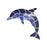 Dolphin Fujiwa Large/Small Watermark Mosaic Pool Tile