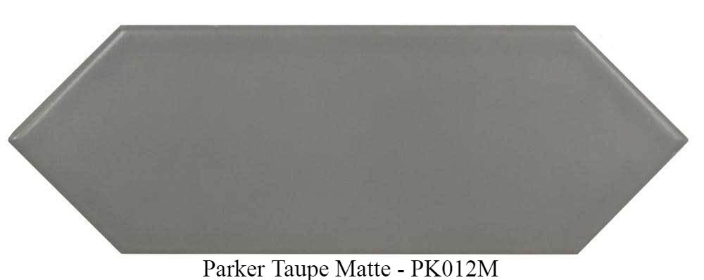 Parker Taupe Matte Ceramic Tiles 4" x 12" Glossy by Ottimo