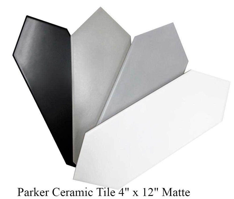 Parker Matte Ceramic Tiles 4" x 12" Glossy and Matte by Ottimo