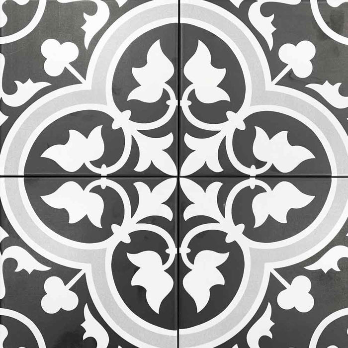 Scarlet BK ATM Porcelain Floor Tile 8" x 8"